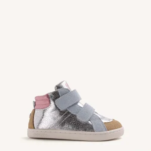 BOTINES GIOSEPPO BAREFOOT PLATA PIEL METALIZADA