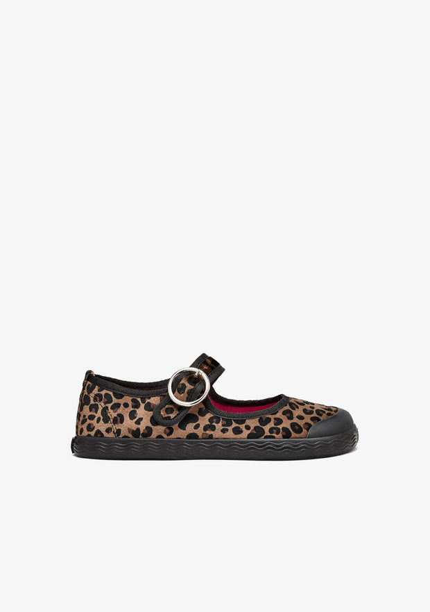 MERCEDITAS BAREFOOT B&W LEOPARDO CON HEBILLA
