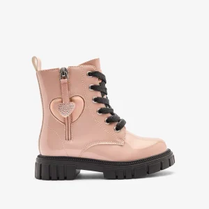 BOTAS MILITARES CORAZON ROSAS